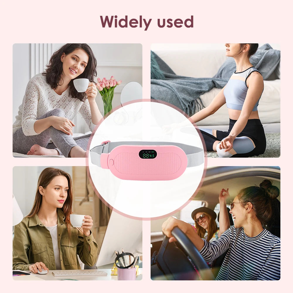 Electric Heating Pad for Menstrual Cramps Electric Uterine Warm Belt Women Vibrator Period Pain Relief Device Abdominal Belt War