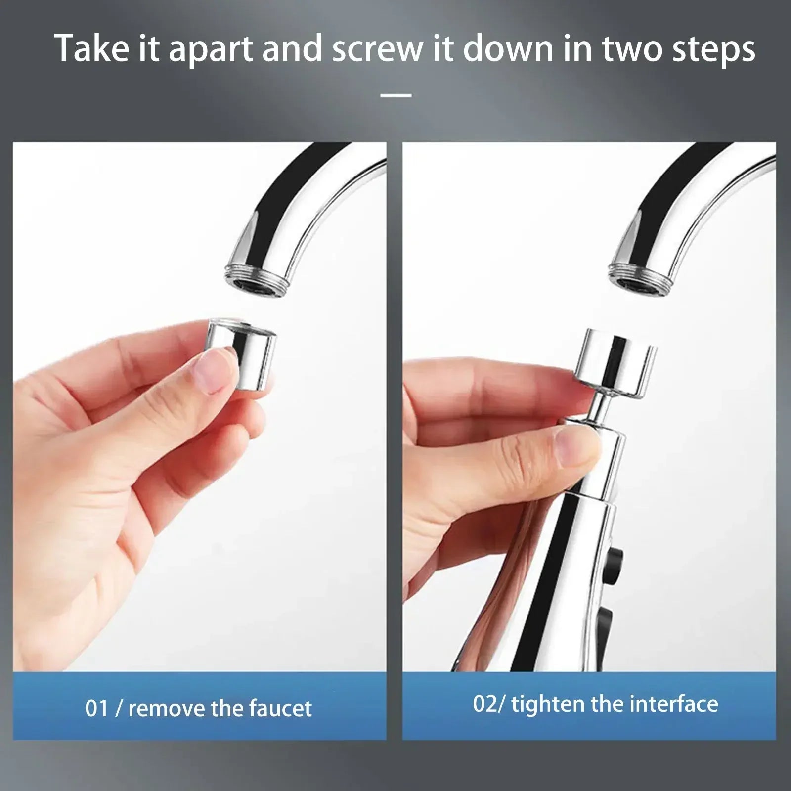 Lexsor 360 Rotating Faucet Extender  Universal Kitchen Tap  Strong Wash Kitchen Faucet  3 Modes Adjustable Water Tap  Kitchen Gadgets