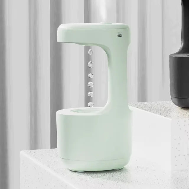New Air Humidifier Anti-Gravity Funny Water Droplets Ultrasonic Cool Mist Maker Fogger Diffuser with LED Display Home Office