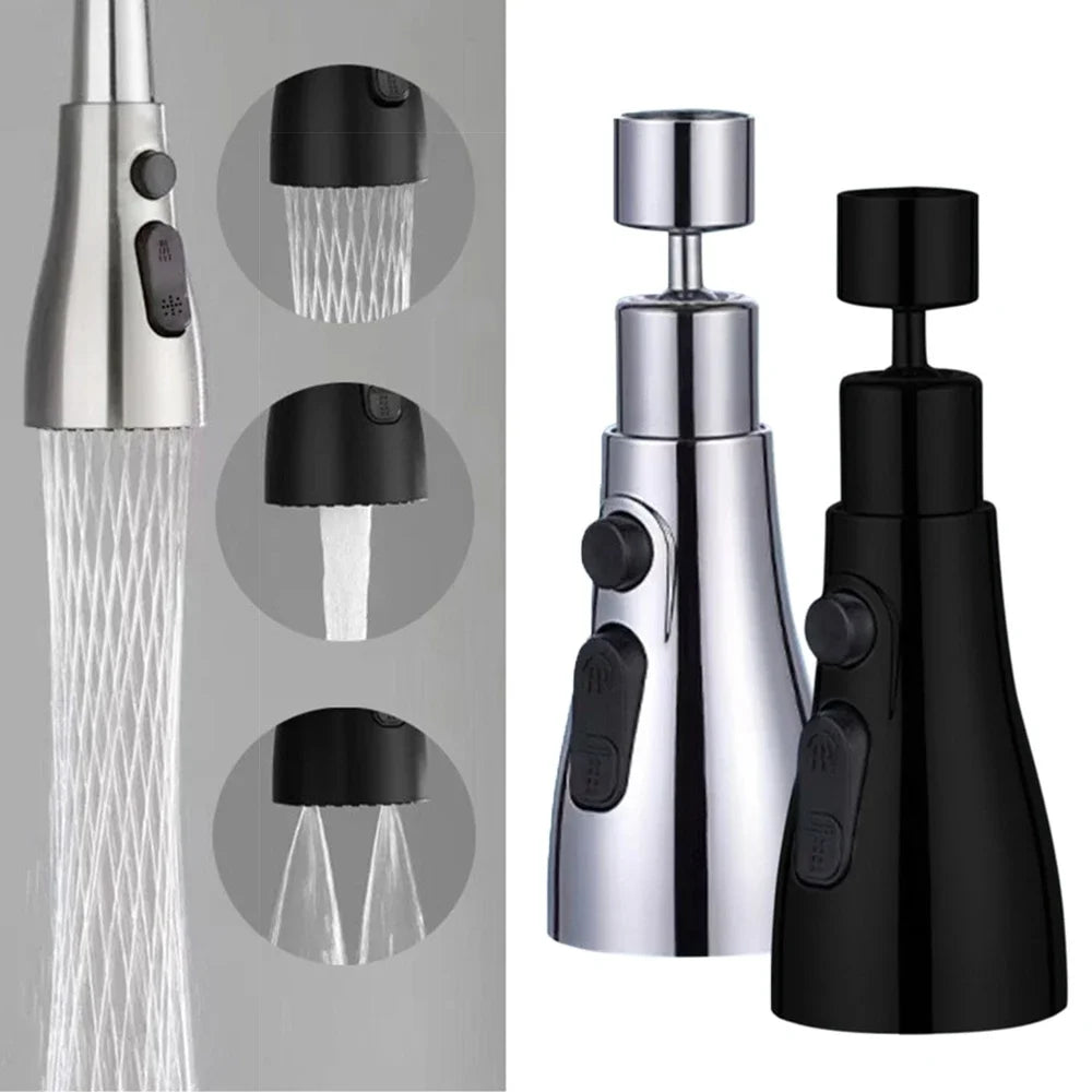 Lexsor 360 Rotating Faucet Extender  Universal Kitchen Tap  Strong Wash Kitchen Faucet  3 Modes Adjustable Water Tap  Kitchen Gadgets