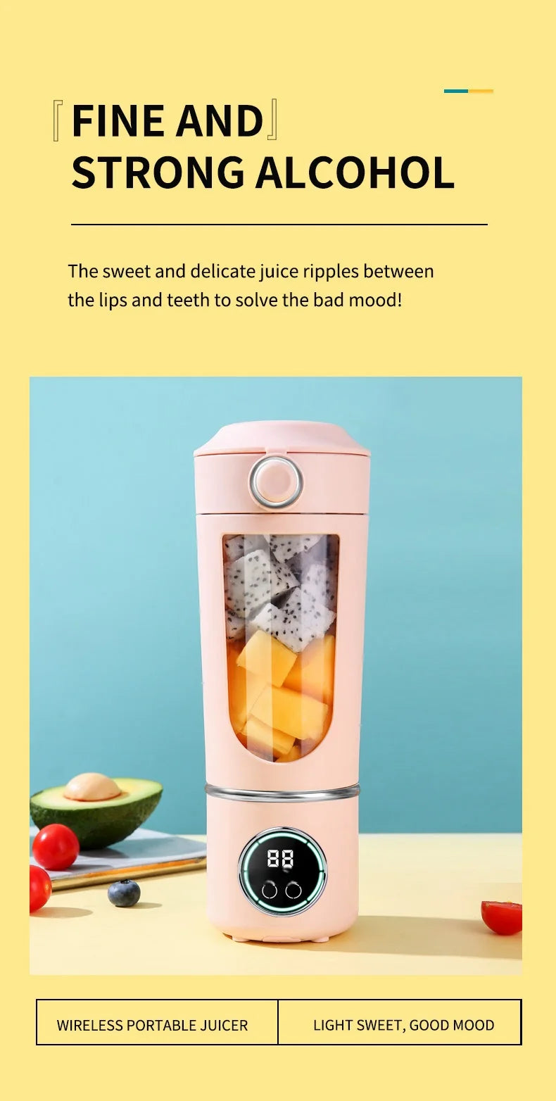 Lexsor New Portable Juice Maker Blender for Shakes Smoothies 700ML Multiple Colors 12-Blades Fast Mixing 2 In 1 Blender Bottle Juicer