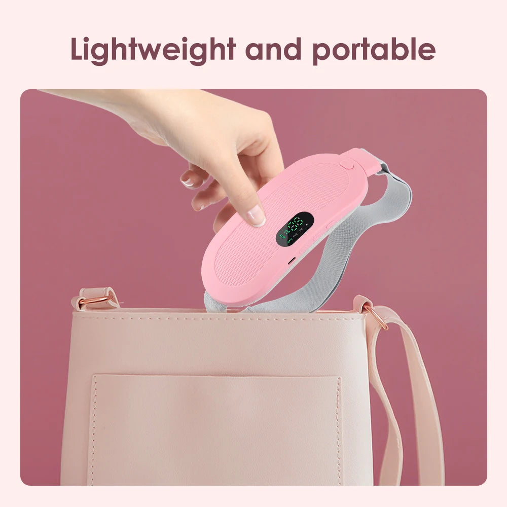 Electric Heating Pad for Menstrual Cramps Electric Uterine Warm Belt Women Vibrator Period Pain Relief Device Abdominal Belt War