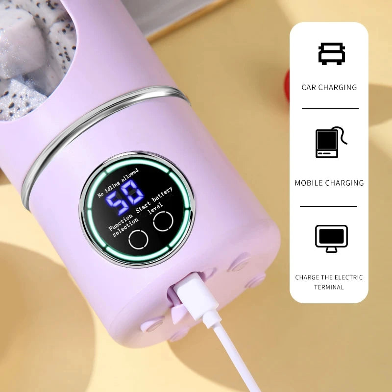 Lexsor New Portable Juice Maker Blender for Shakes Smoothies 700ML Multiple Colors 12-Blades Fast Mixing 2 In 1 Blender Bottle Juicer