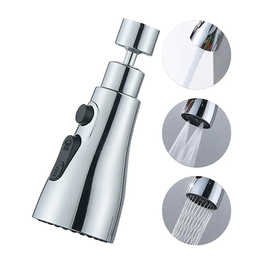 360 Rotating Faucet Extender  Universal Kitchen Tap  Strong Wash Kitchen Faucet  3 Modes Adjustable Water Tap  Kitchen Gadgets