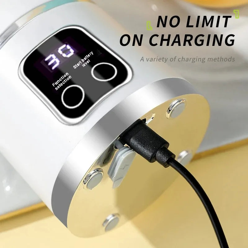 Portable Electric Juicer 450ml Juice Blenders USB Recharable Mini Fruit Mixer Wireless Juicer Bottle Fresh Juice Extractor