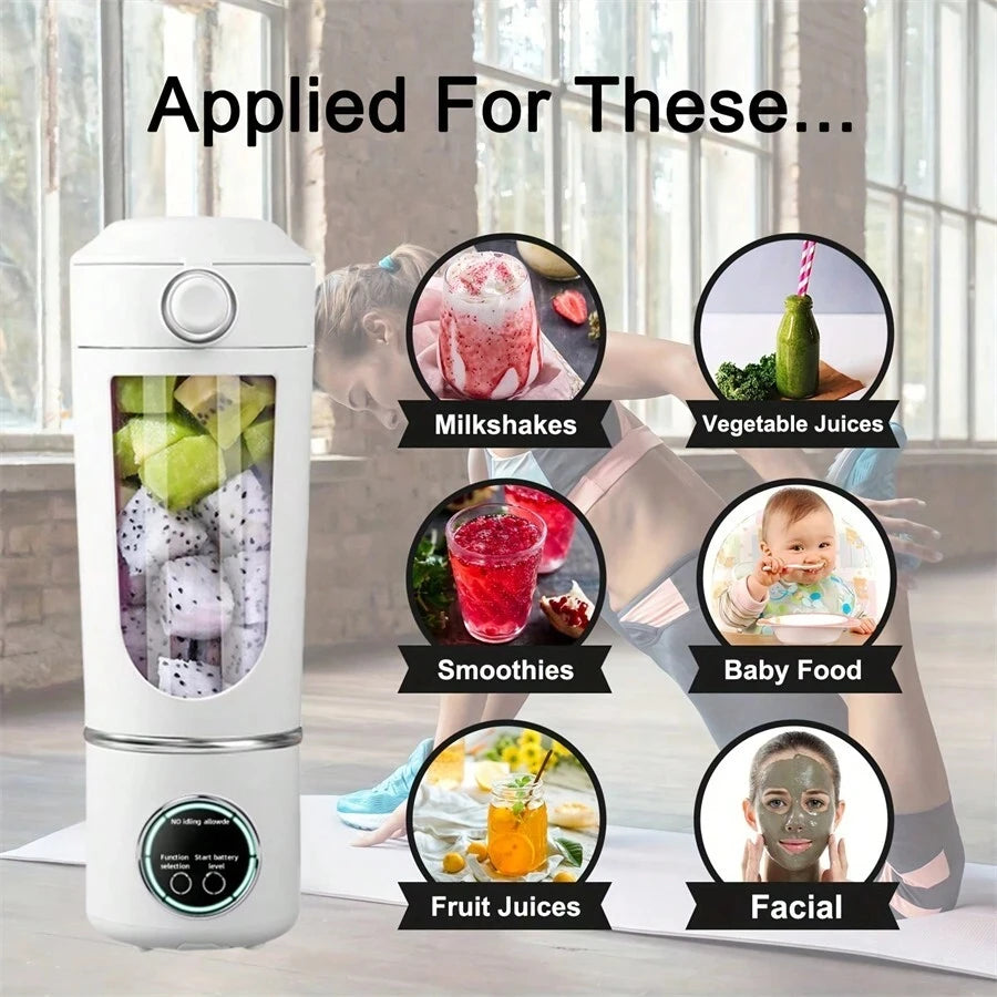 Lexsor New Portable Juice Maker Blender for Shakes Smoothies 700ML Multiple Colors 12-Blades Fast Mixing 2 In 1 Blender Bottle Juicer