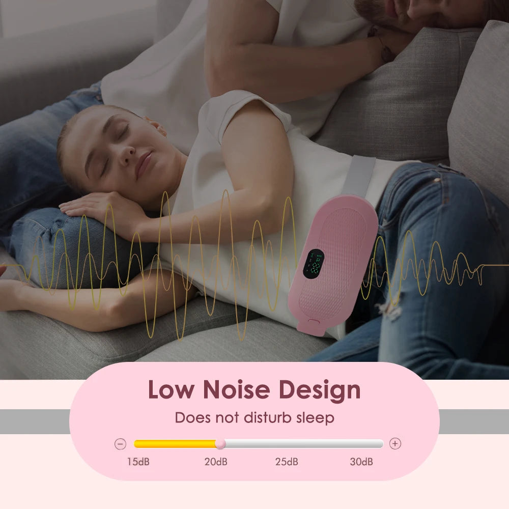 Electric Heating Pad for Menstrual Cramps Electric Uterine Warm Belt Women Vibrator Period Pain Relief Device Abdominal Belt War
