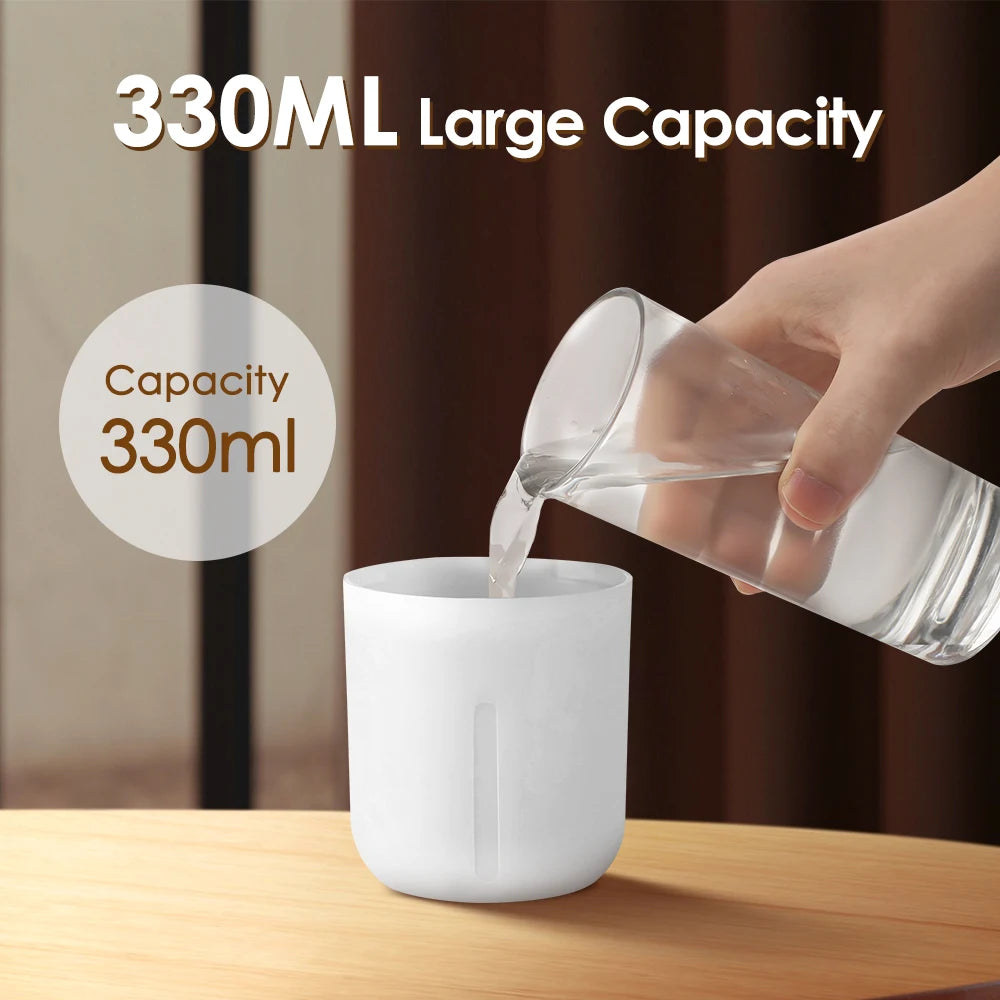 600ml Air Humidifier Essential Oil Aromatherapy Cool Mist Maker Double Spray 7 Color Lights Rechargeable Purifier Home Office