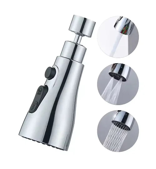 Lexsor 360 Rotating Faucet Extender  Universal Kitchen Tap  Strong Wash Kitchen Faucet  3 Modes Adjustable Water Tap  Kitchen Gadgets