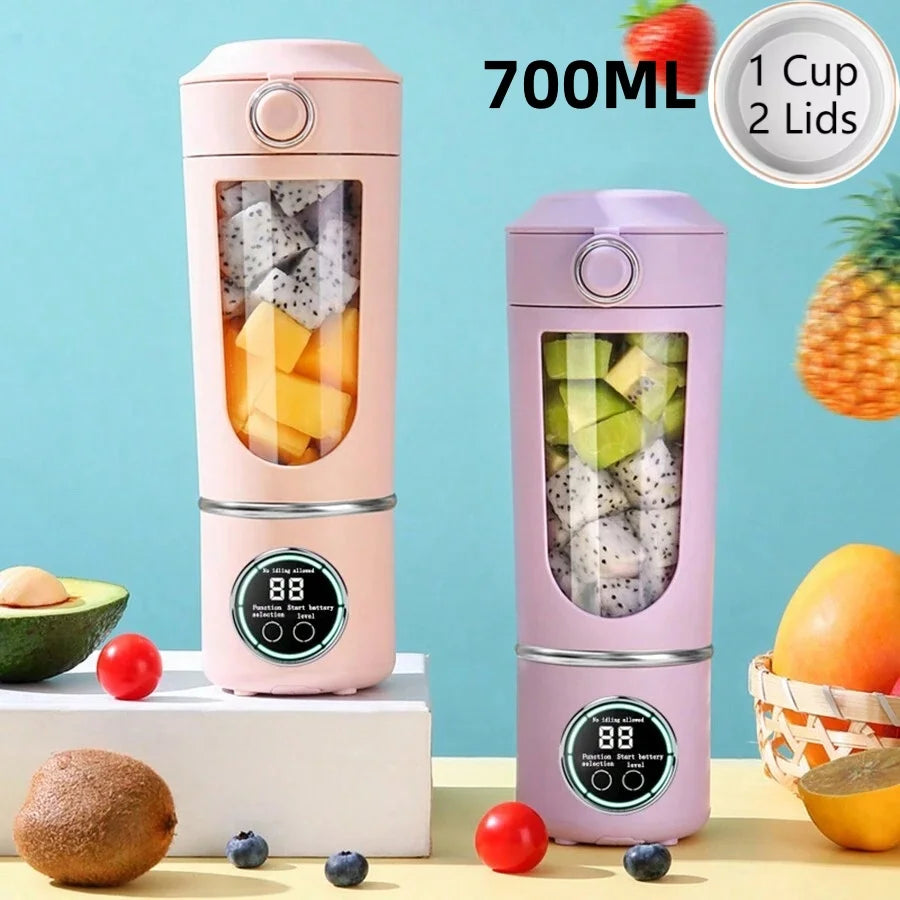 Lexsor New Portable Juice Maker Blender for Shakes Smoothies 700ML Multiple Colors 12-Blades Fast Mixing 2 In 1 Blender Bottle Juicer