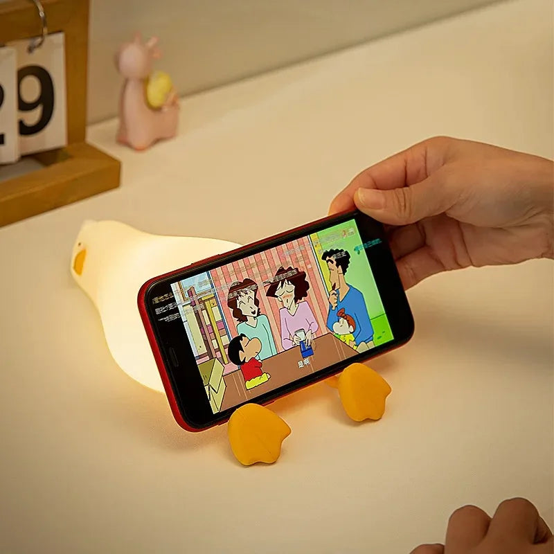 Animal Shaped Night light LED cute panda duck light USB charging timed bedside decoration Children's eye protection