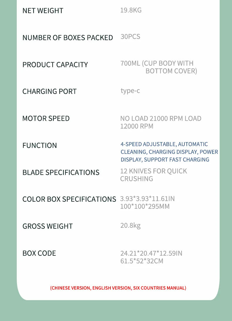 Lexsor New Portable Juice Maker Blender for Shakes Smoothies 700ML Multiple Colors 12-Blades Fast Mixing 2 In 1 Blender Bottle Juicer
