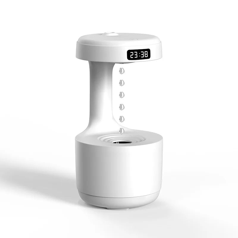 New Air Humidifier Anti-Gravity Funny Water Droplets Ultrasonic Cool Mist Maker Fogger Diffuser with LED Display Home Office
