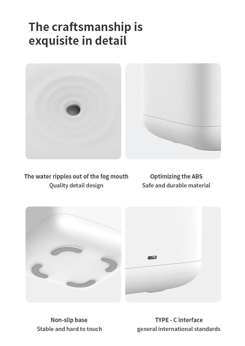 New Air Humidifier Anti-Gravity Funny Water Droplets Ultrasonic Cool Mist Maker Fogger Diffuser with LED Display Home Office